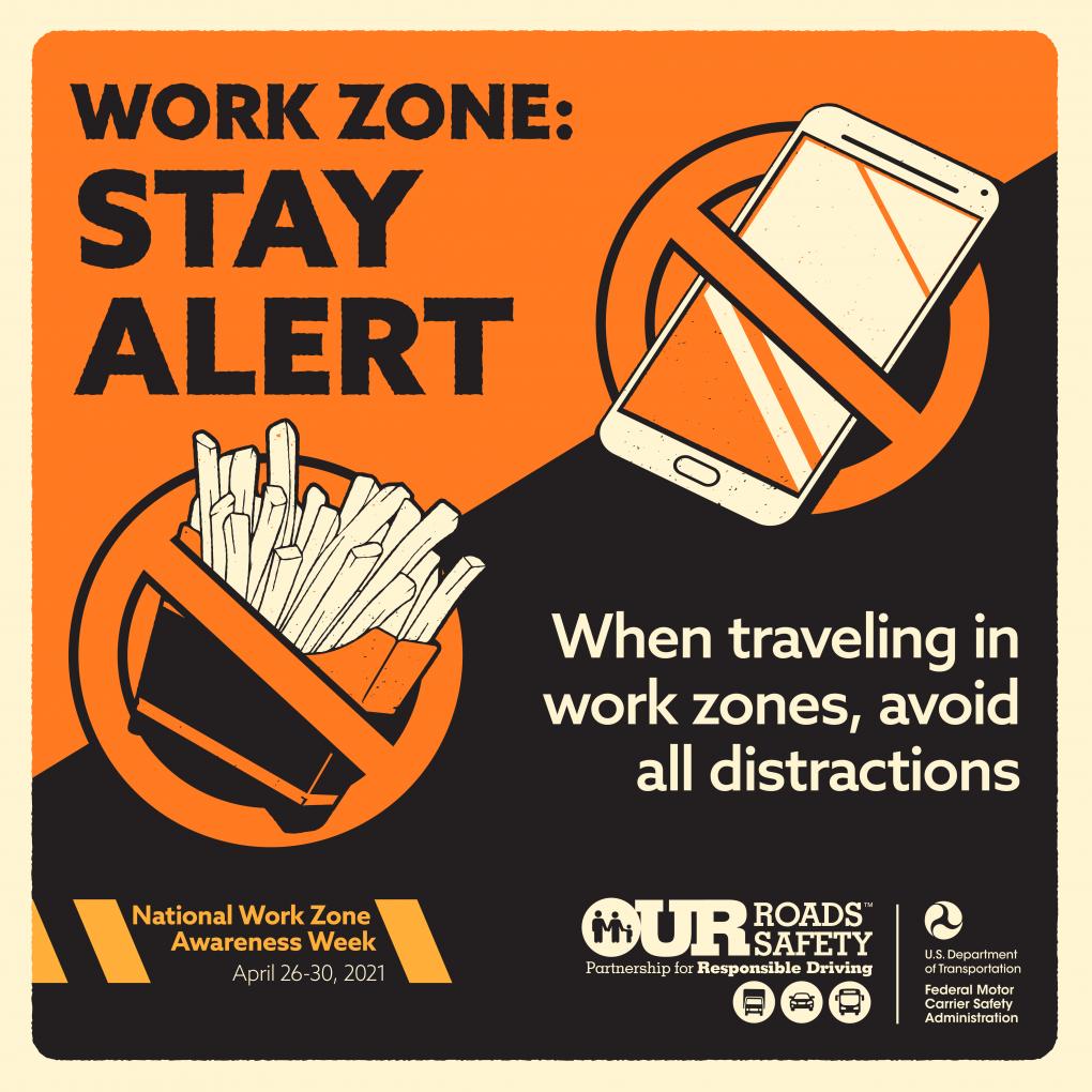 Work Zone Safety Shareable Material FMCSA